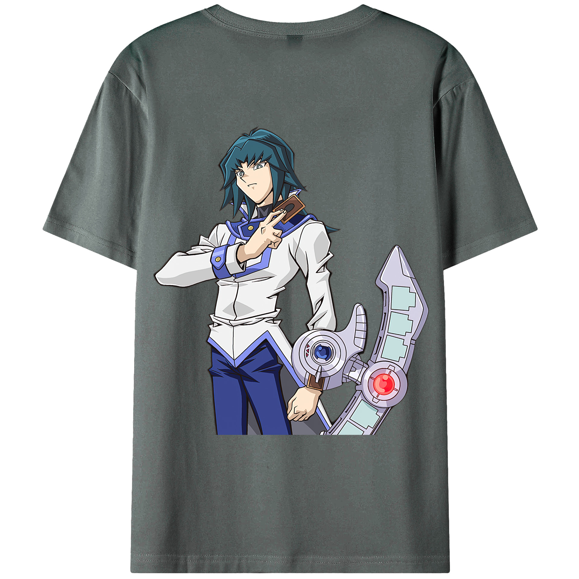 （画像用） 遊☆戯☆王 Yu-Gi-Oh! 綿100％ メンズ半袖Tシャツ（バックプリント） 通気性